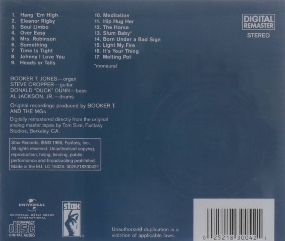 Booker T. & The MG's - The Best of Booker T. & The MG's